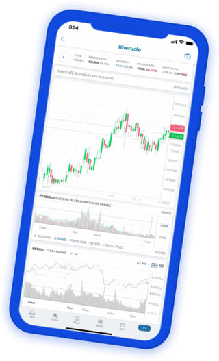 Panel de cartera en vivo de la aplicación de trading de criptomonedas Trocaduría